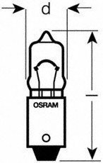 Автолампа (5W 12V) OSRAM 64111