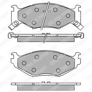 Тормозные колодки Delphi LP891