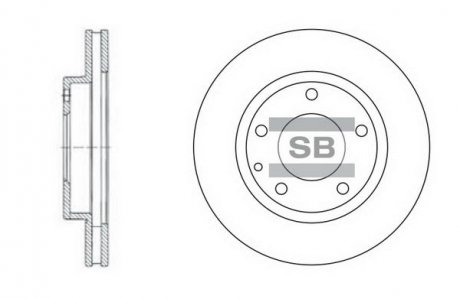 Тормозной диск SANGSIN HI-Q SD4405