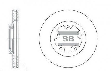 Тормозной диск SANGSIN HI-Q SD1029