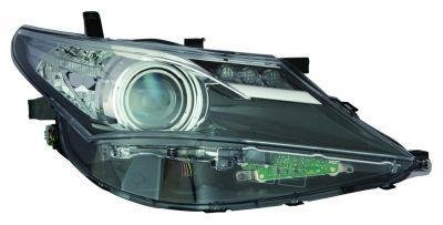 TO AURIS 12- Фара перед.лев. HIR2/LED, авт., + моторчик, черная рамка -8/15 [] DEPO 212-11W3L-LEMN2