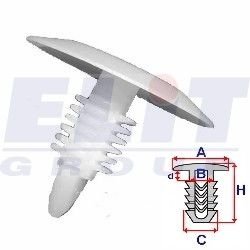 Клипса обивки двери (к-т:10 шт) размер:A = 24,1mm/B = 4,2mm/C = 7,8mm/d = 2mm/H = 20,1mm ELIT R B22017 (фото 1)