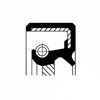 Уплотняющее кільце вала, коробка передач; Уплотняющее кільце, дифференциал CORTECO 19034068 (фото 1)