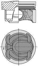 Поршень FORD/LAND ROVER/VOLVO 87.5 TPBA/204PT/B4204T7 2,0 16V 10- (KS) Kolbenschmidt 40315600