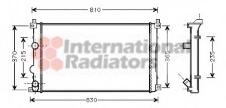 Радиатор охлаждения OPEL MOVANO A (98-)/RENAULT MASTER II Van Wezel 43002322 (фото 1)