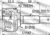 ШРУС наружный Nissan Micra FEBEST 0210-043A42 (фото 3)