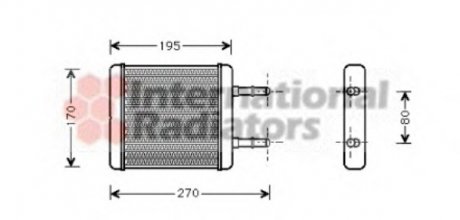 Радиатор отопителя HYUNDAI ACCENT (X3) (94-) Van Wezel 82006061 (фото 1)