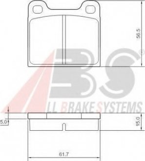 Колодка торм. ALFA ROMEO/MB/OPEL/VOLVO передн. ABS 36009