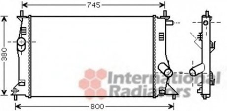 Радиатор охлождения MAZDA 5 (05-) Van Wezel 27002183 (фото 1)