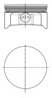 Поршень в комплекте на 1 цилиндр, STD Nural 87-141200-00