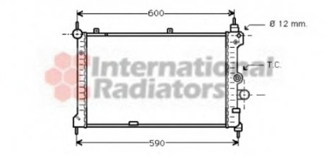 Радиатор KADETT E15TD/ASTRA F 17TD Van Wezel 37002127 (фото 1)