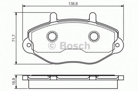 Тормозные колодки дисковые 0 986 495 112 BOSCH 0986495112