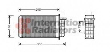 Радиатор отопителя Fiat Van Wezel 17006183