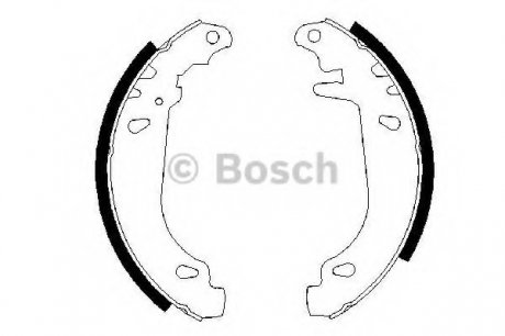 Тормозные колодки, к-кт. BOSCH 0 986 487 346