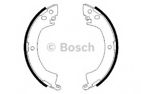 Тормозные колодки, к-кт. BOSCH 0 986 487 207