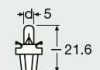 Лампа накаливания 12V 1.2W B8.5d OS 2721 MF OSRAM 4050300891255 (фото 1)