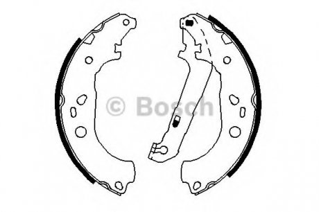 Гальмівні колодки барабані BOSCH 0 986 487 696