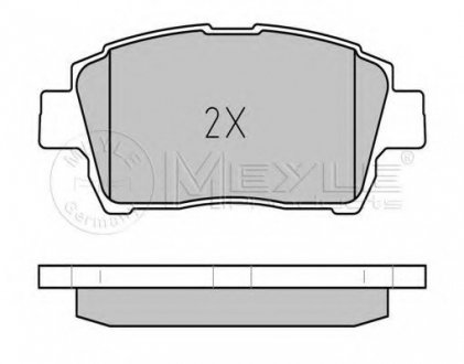 Тормозные колодки дисковые ME MEYLE AG 025 235 1017