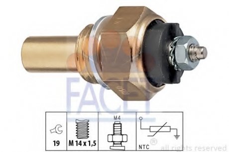 Датчик температури охолоджуючої рідини Facet 7.3112