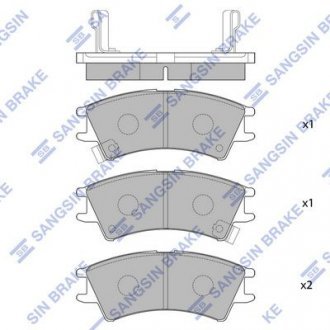 Колодки тормозные дисковые HQ HI-Q SP1096