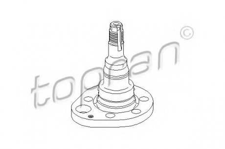 Ступица колеса 102 821 TOPRAN 102821