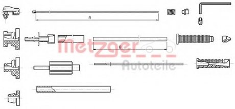 Трос акселератора MG METZGER 10.1179 (фото 1)