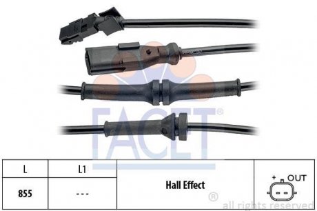 Датчик скорости (ABS) Facet 21.0104