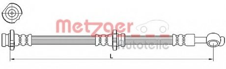 Шланг тормозной MG METZGER 4110471