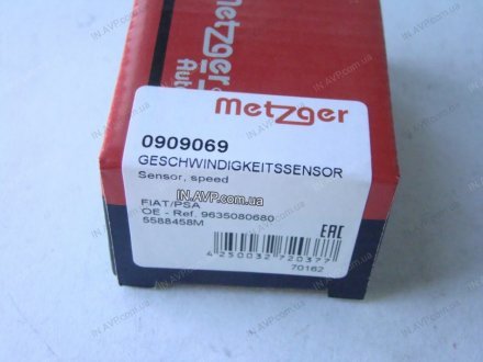 Датчик скорости MG METZGER 0909069