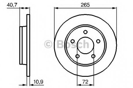 Тормозной диск BOSCH 0 986 479 C77