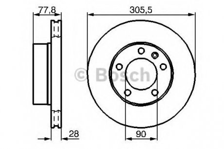 Тормозной диск BOSCH 0 986 479 B59