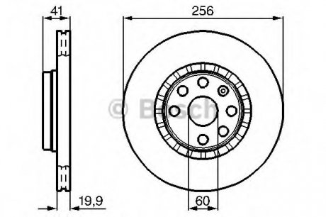 Тормозной диск BOSCH 0 986 478 535