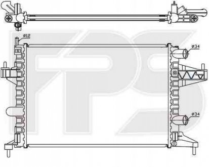 Радиатор охолодження FPS Forma Parts System 52 A265-P