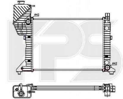 Радиатор охолодження Forma Parts System 46 A745-P (фото 1)