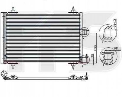 Радиатор кондиціонера Forma Parts System 54 K24 (фото 1)