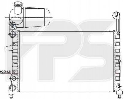 Радіатор охолодження FPS Forma Parts System 26 A786
