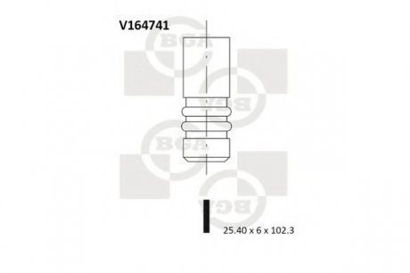 Клапан двигателя BGA V164741