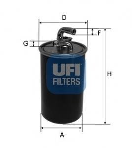 Топливный фильтр UFI UFI Filters 24.030.00