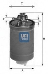 Топливный фильтр UFI Filters 24.003.00 (фото 1)