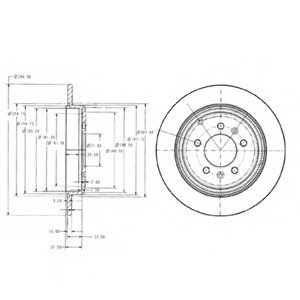 Гальмівний диск Delphi BG2573