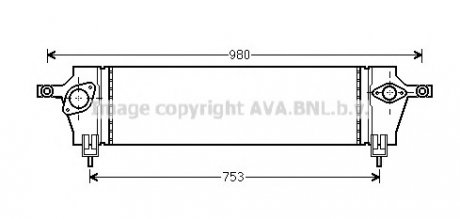 Інтеркулер NISSAN Qashqai 1.5D 07- (вир-во) AVA DNA 4333