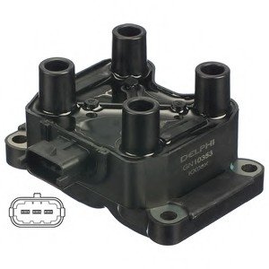 Котушка запалювання FIAT Palio/Siena "1,2/1,4L "01>> запчастини Delphi GN10353-12B1