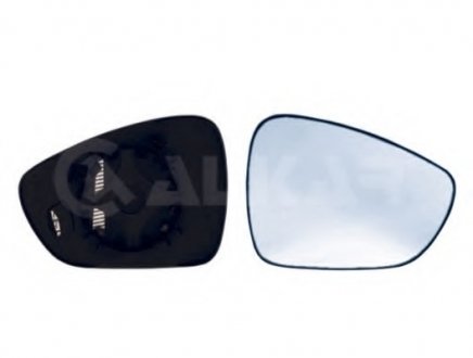 Зеркала держатель правый+скло, выпуклое, синее скло, обогрев. ALKAR 6432860 (фото 1)