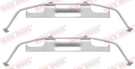 Ремкомплект гальмiвних колодок дискових, переднiй мiст 109-1642 OJD Quick Brake 1091642 (фото 1)