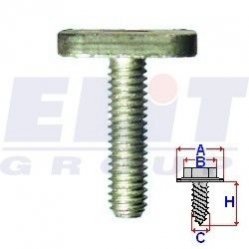 Болт бампера (к-т:10 шт) размер:A = 19,6mm/C = 5,8mm/H = 21,8mm ELIT R 45084