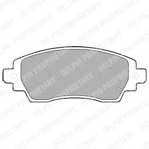 Тормозные колодки дисковые TOYOTA Corolla E "F "97-02 запчасти Delphi LP1560 (фото 1)