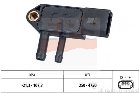 Датчик давления катализатора VAG Caddy/T5 10- (сажевого фильтра) EPS Facet 1993266