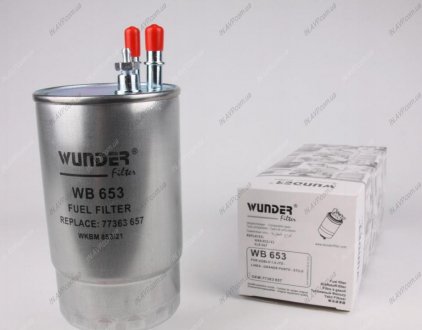 Фильтр топливный Nemo 1.3HDi 10-/Doblo 1.3-2.0D Multijet 05- WUNDER Filter WB653 (фото 1)