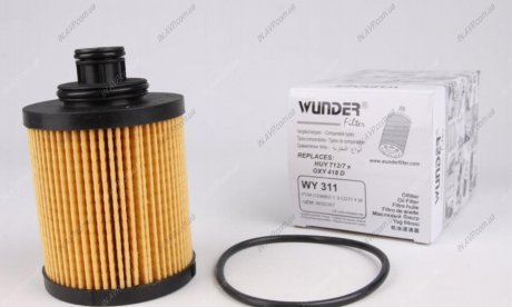 Фильтр масляный Fiat Doblo/Opel Combo 1.3JTD/CDTI 04- (UFI) WUNDER WUNDER Filter WY311