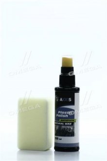 Очиститель-полироль пластика салона c губкой 120ml <> AXXIS VSB-088